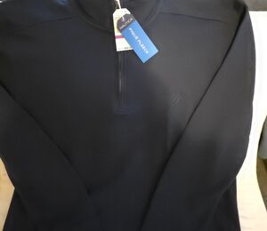 Nautica Dark Blue Quarter-Zip Fleece